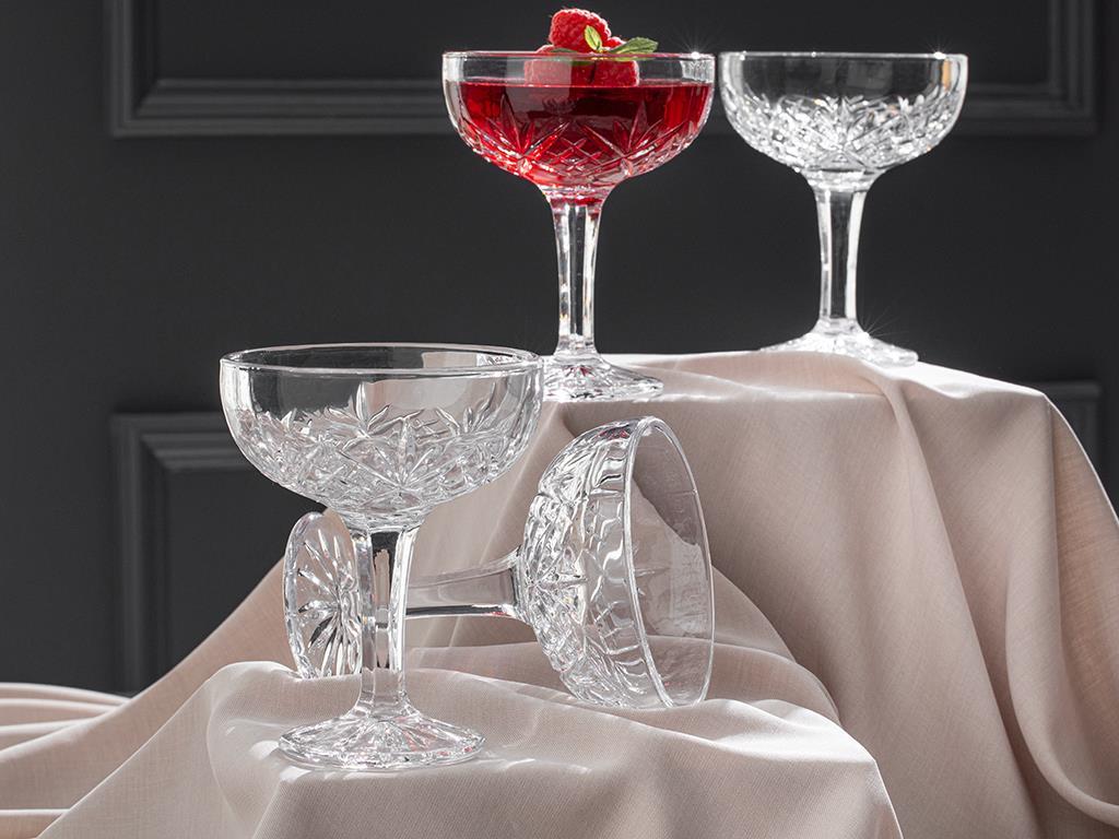 Cosmic Cană Set 4, Sticlă, 170 Ml, Verde-Albastru