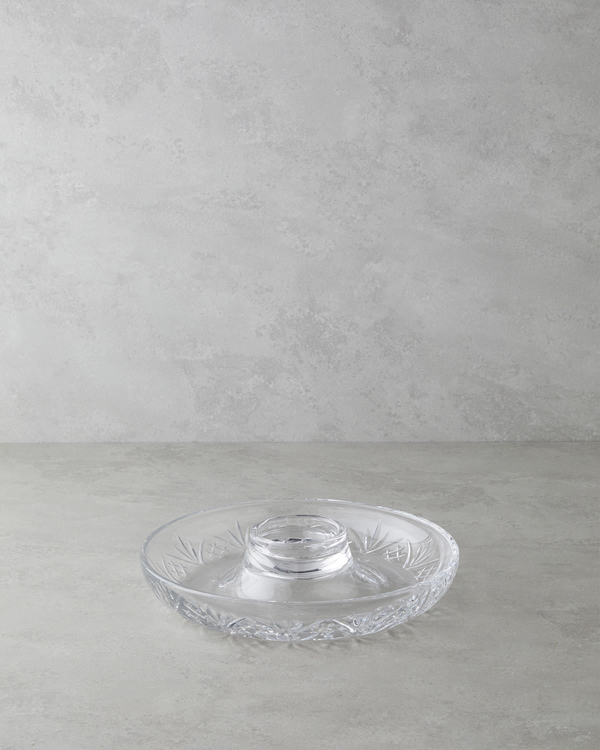 Cosmic Sticlă Cu 2 Compartimente Suport Servire 28 cm Transparent