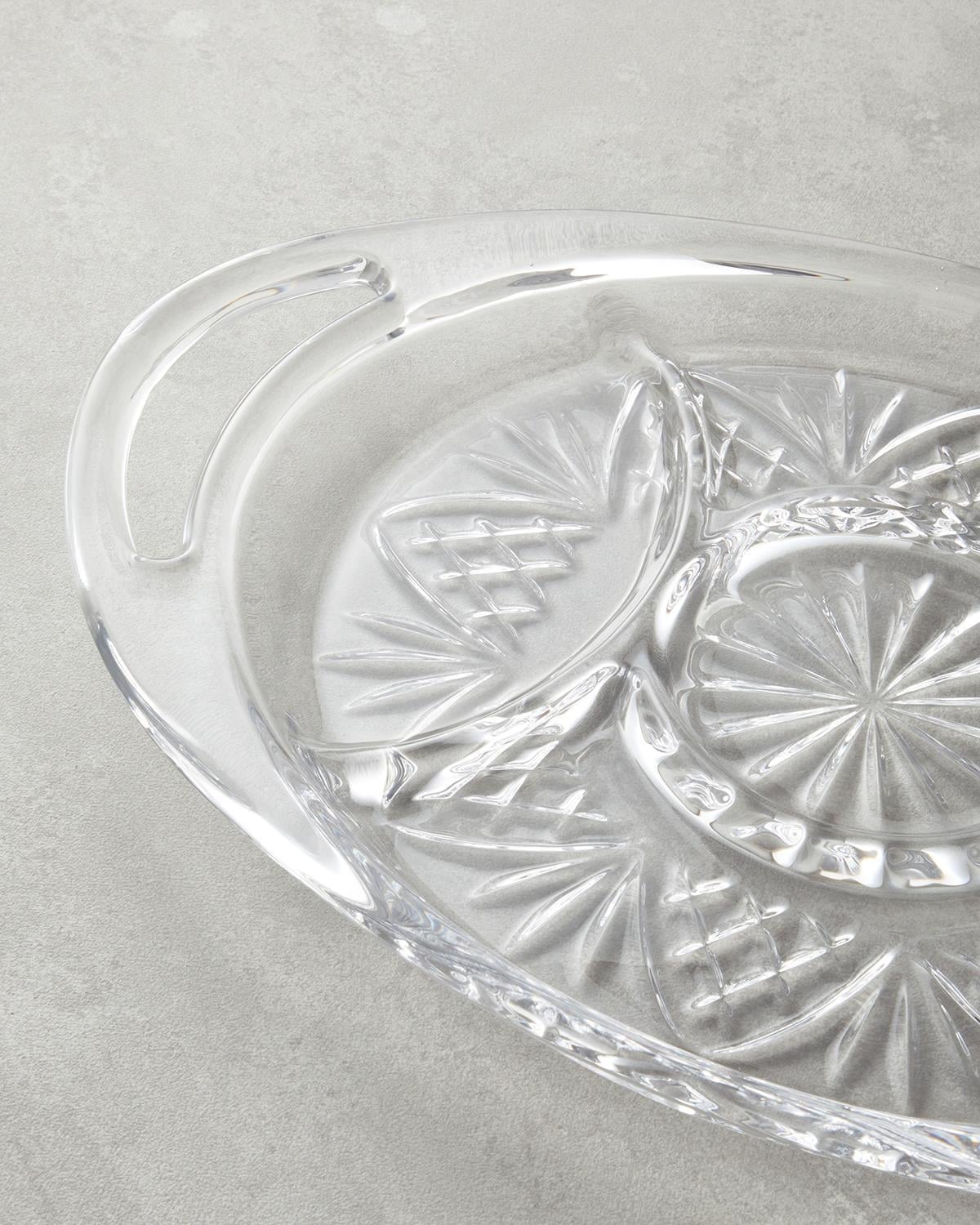Cosmic Sticlă Cu 5 Compartimente Suport Servire 40x27 cm Transparent