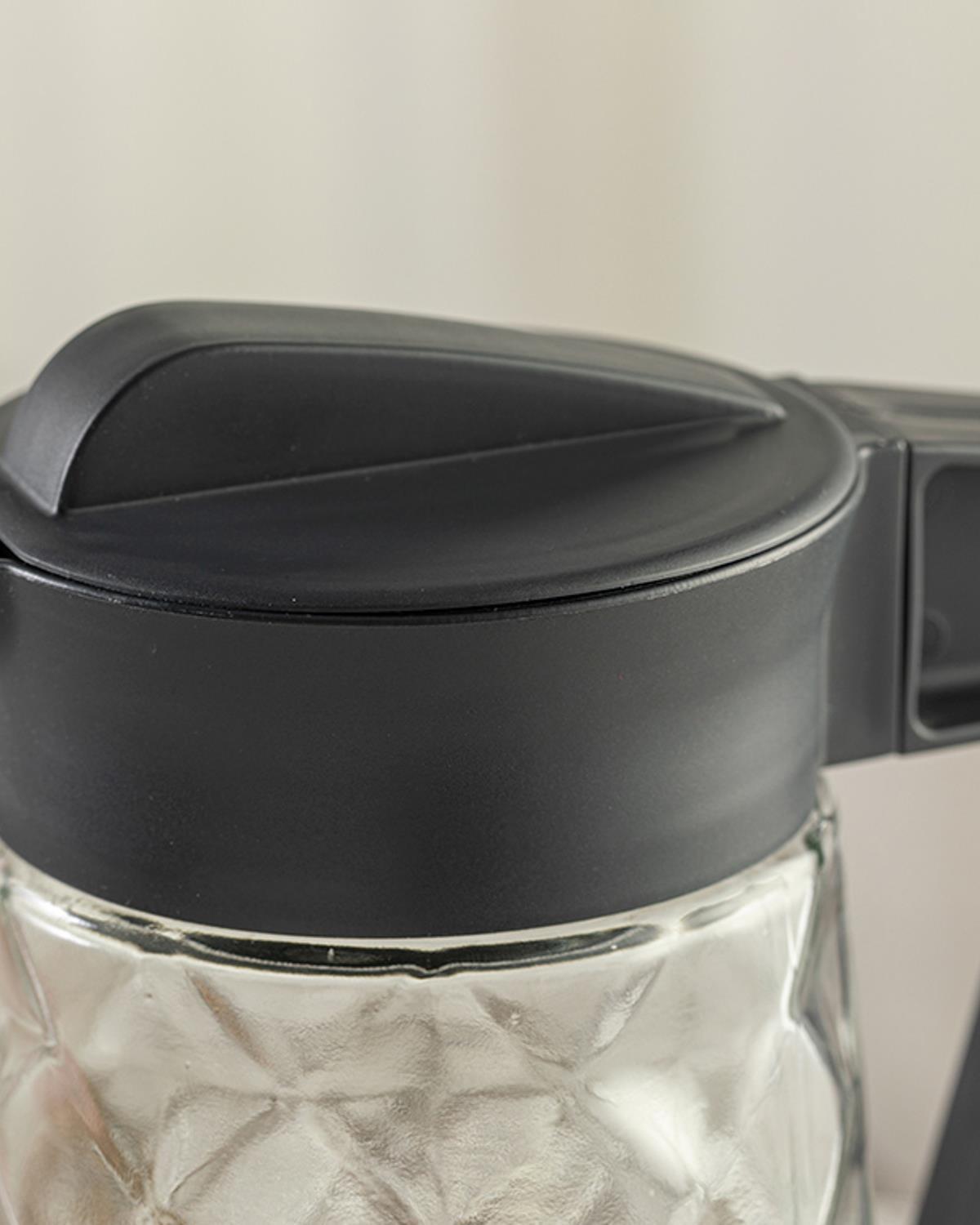 Creative Glass Water Bottle 1600 ml Anthracite