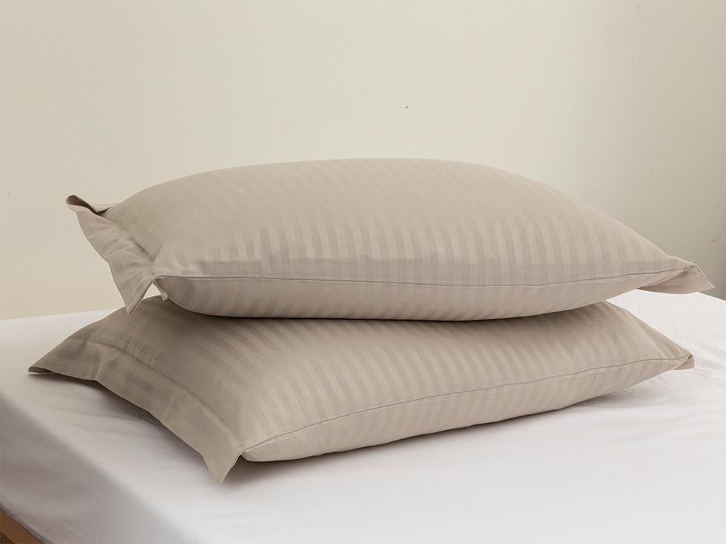 cristal  Twill mătăsos 2 set cu urechi  FAȚĂ DE PERNĂ 50x70 cm Culoare de piatră