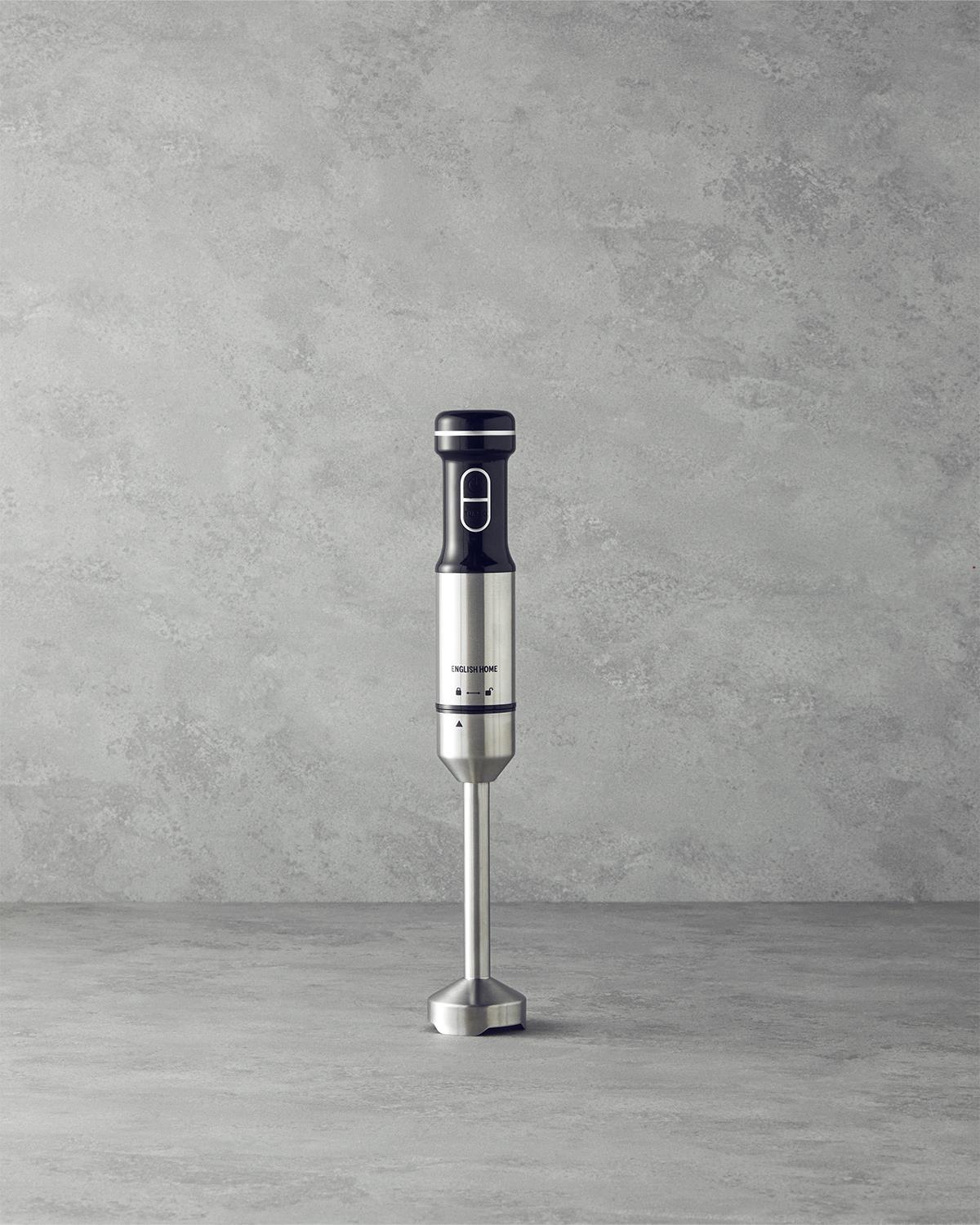 Cu Patru Cuțite Blender Manual 1500W Negru-Crom