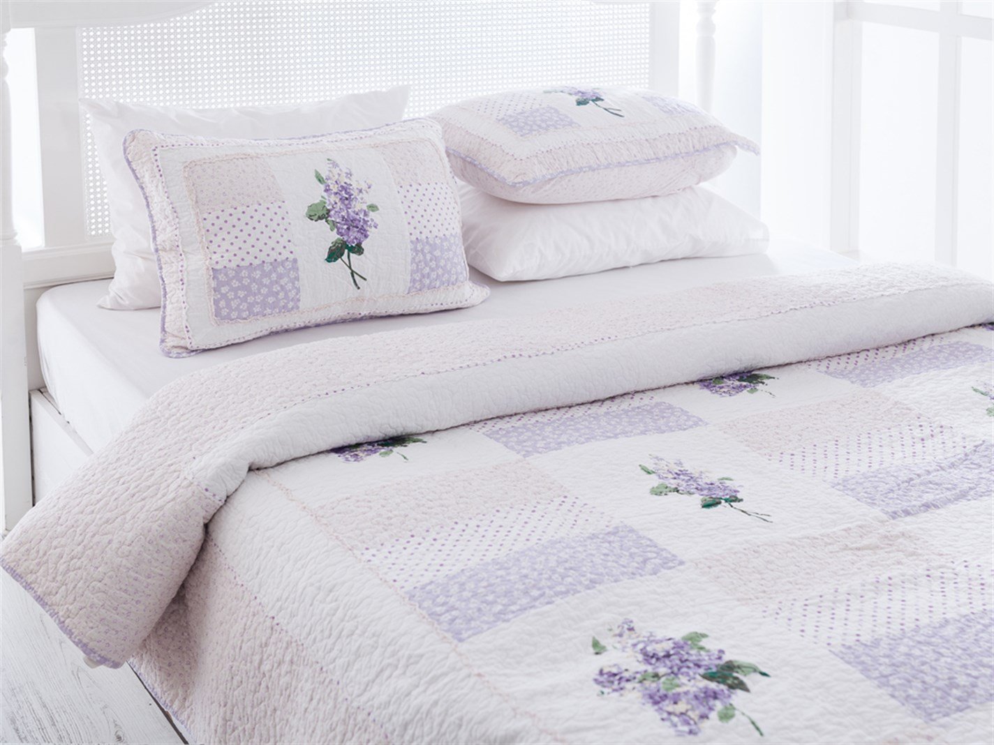 Davina Patchwork Persoană dublă 240x260 cm Violet