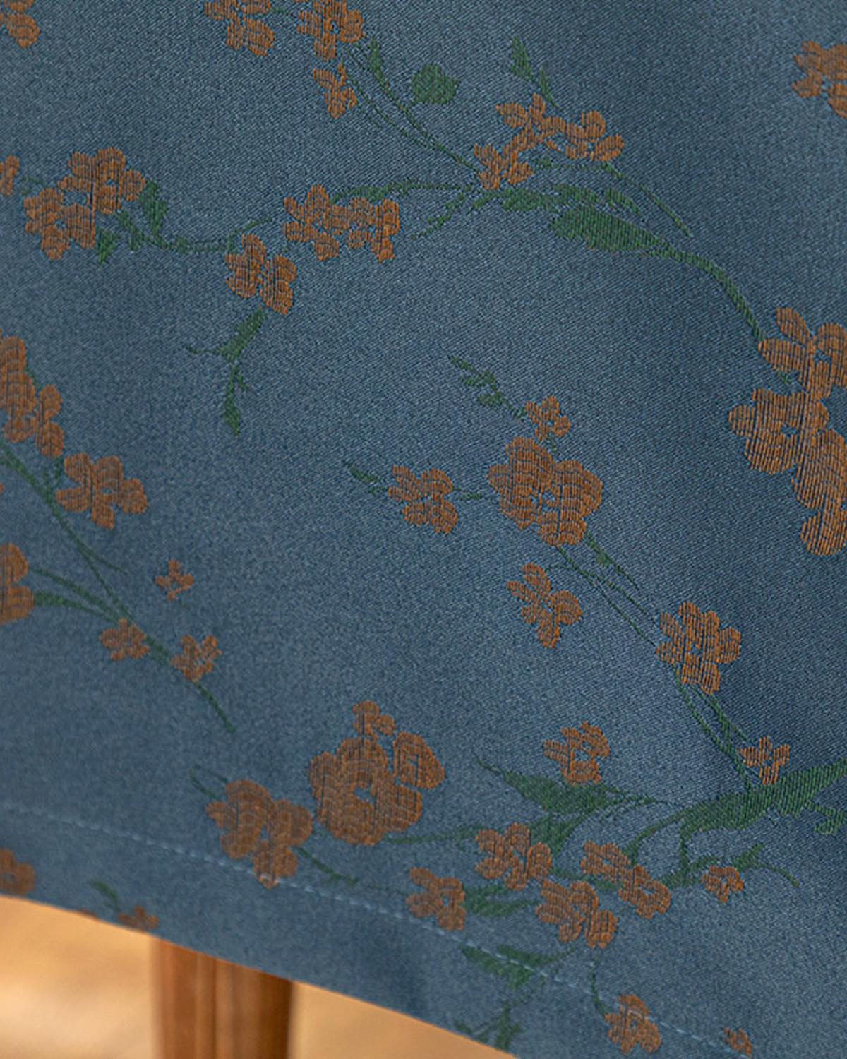 Delilah Polyestere Table Cloth 150x220 cm Dark Blue