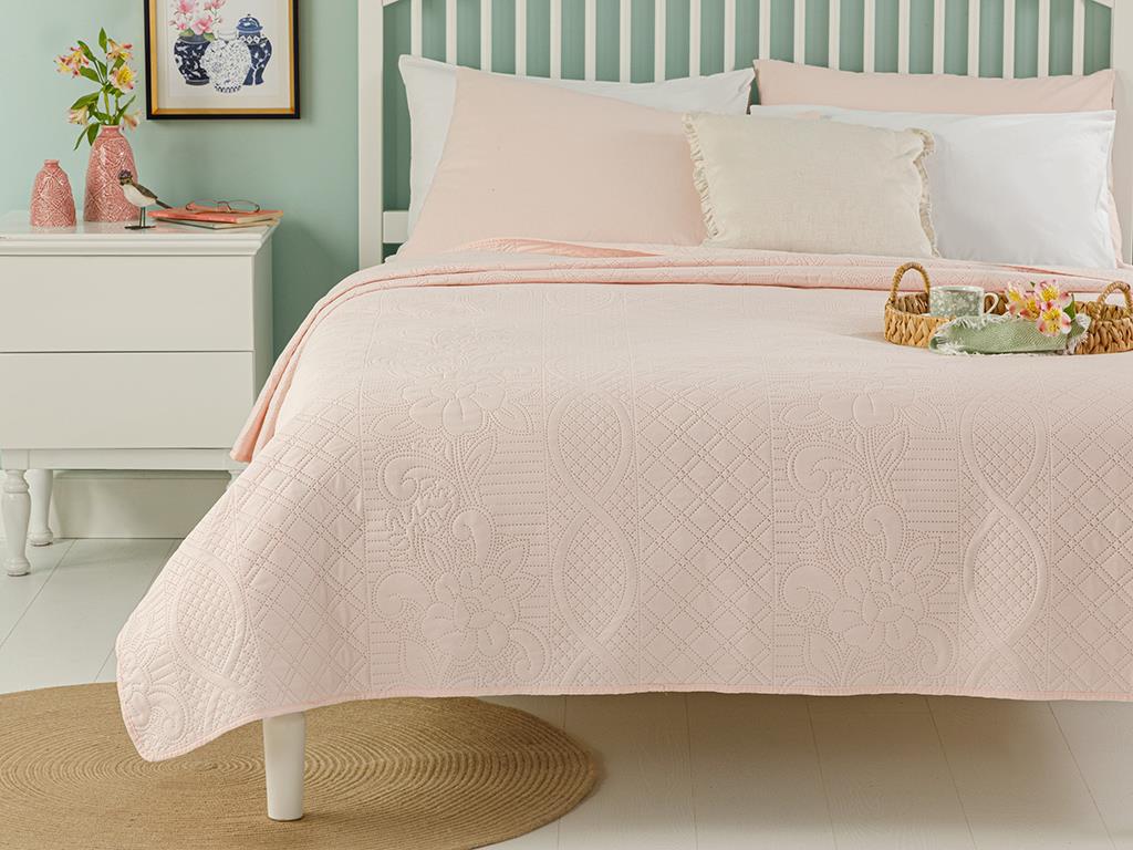 Deluxe Roses King Size Cuvertură Multifuncțională 240*220 Cm Roz