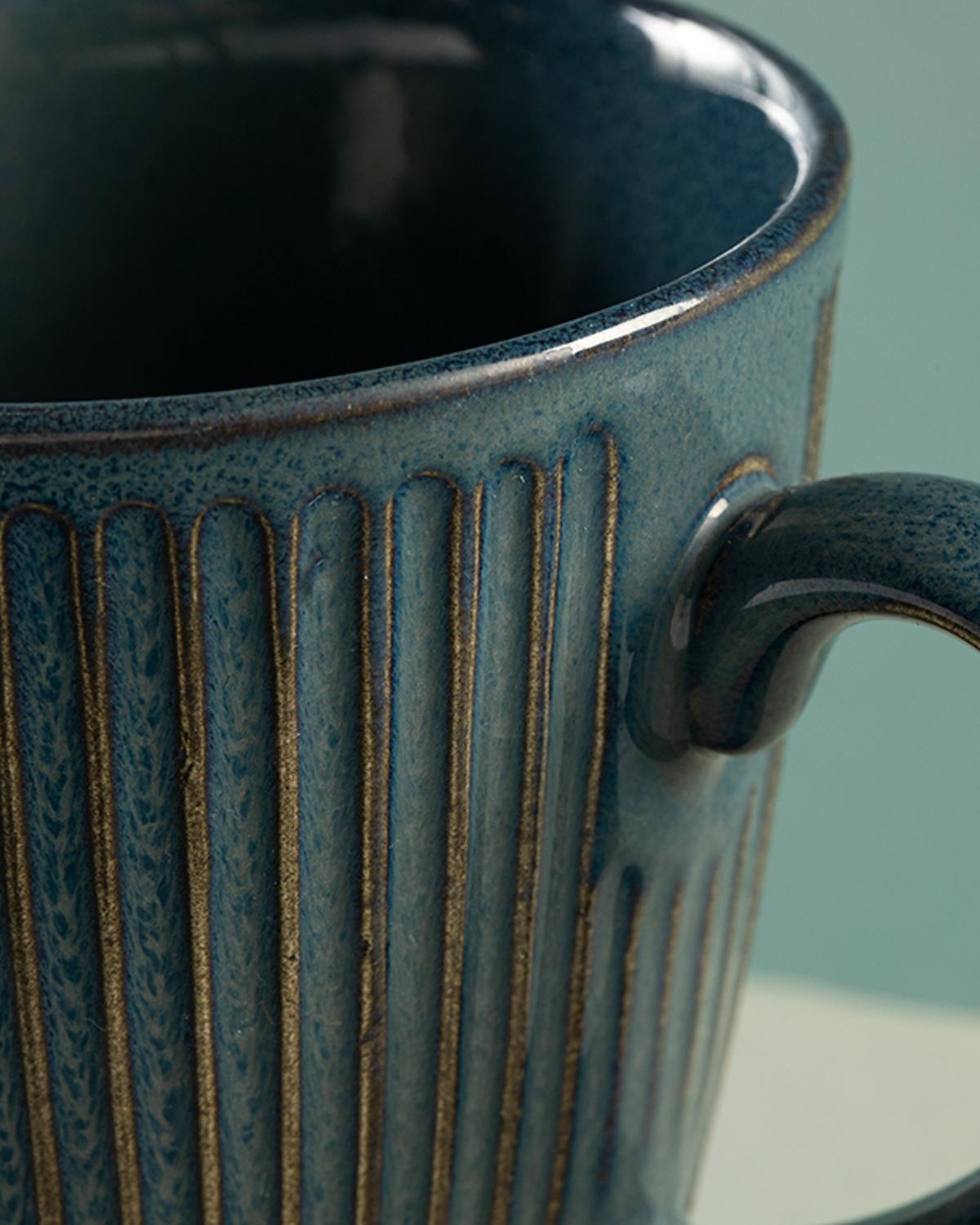 Dentro Ceramic Mug 330 ml Blue