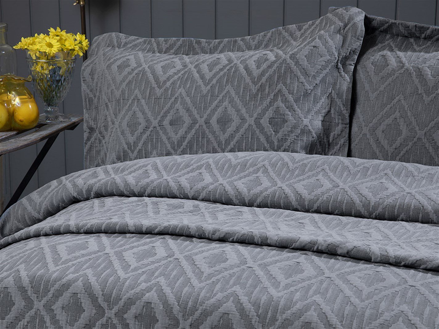 Diamond Chic  Persoană dublă 240x250 cm Anthracite