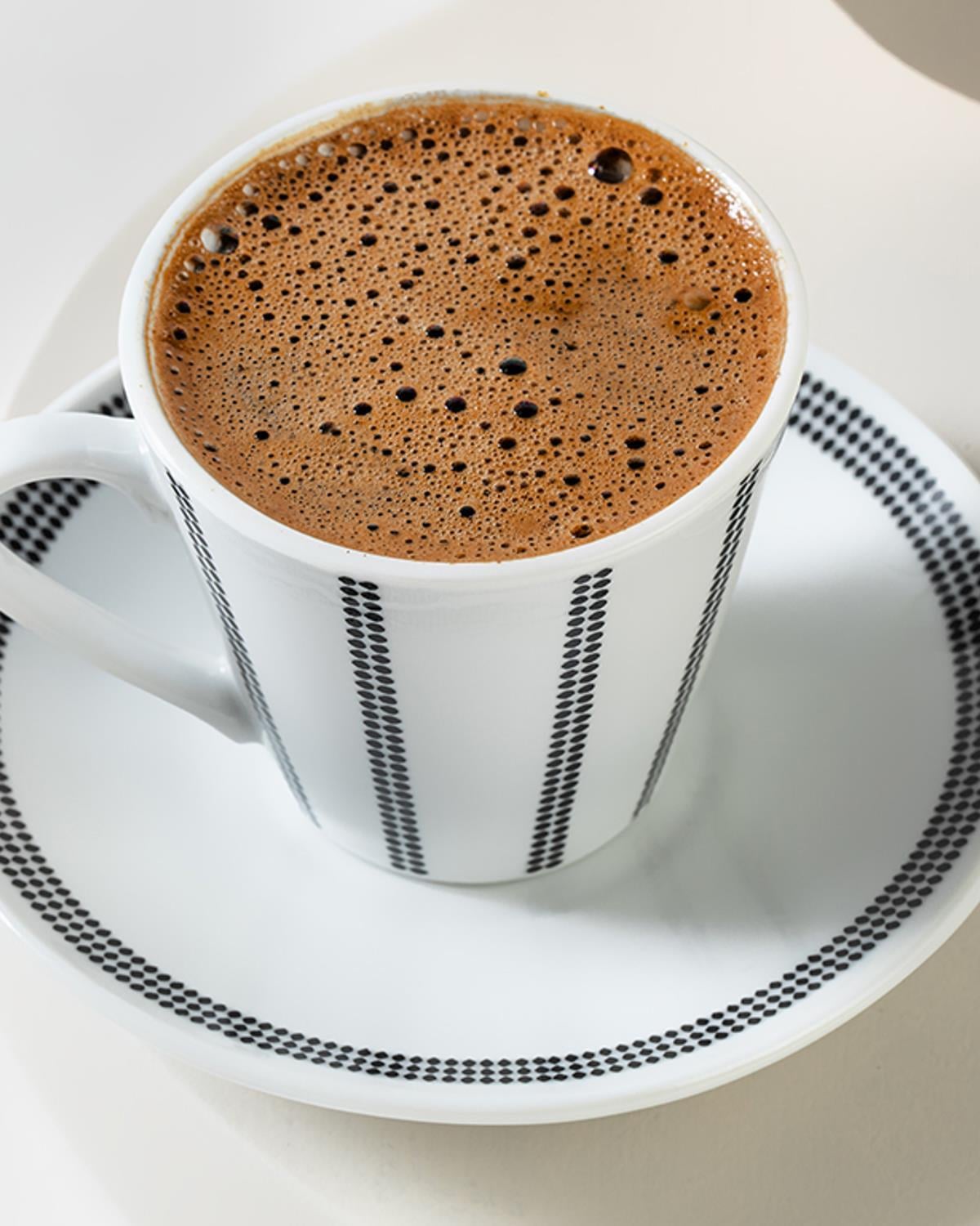 Dotsy Porcelain 4 Parça 2 Kişilik Coffee Cup Set 80 ml Black