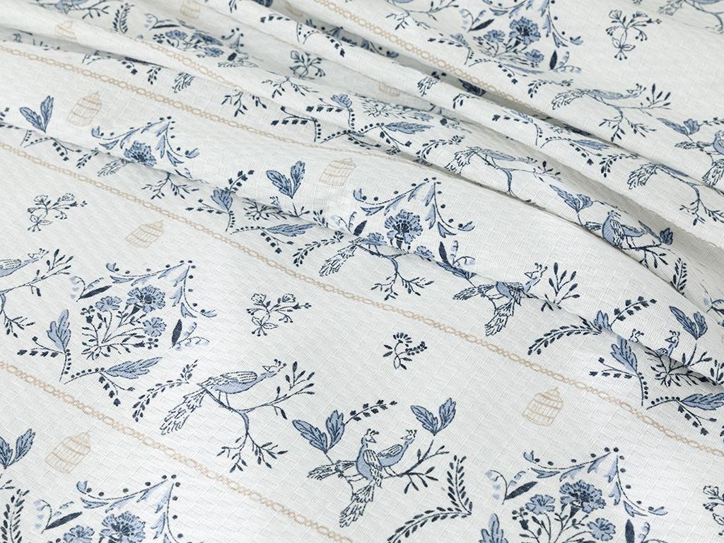 Dream Garden  Cu imprimeu Pentru o persoana  SET CUVERTURĂ 150x220 cm Albastru