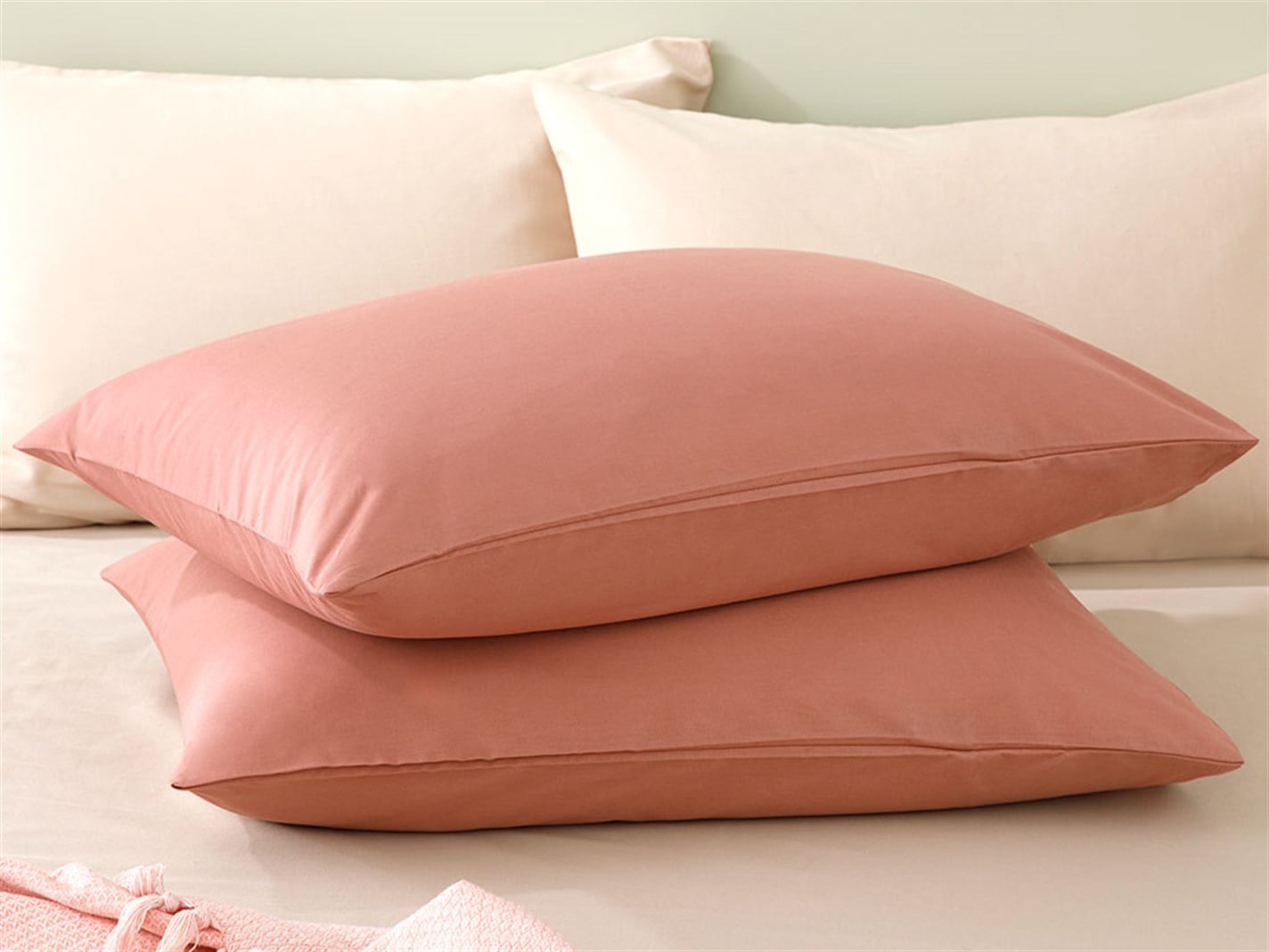 drept 57 Tel / 144 Numărul de fir 2 set 50x70 cm Cinnamon urban