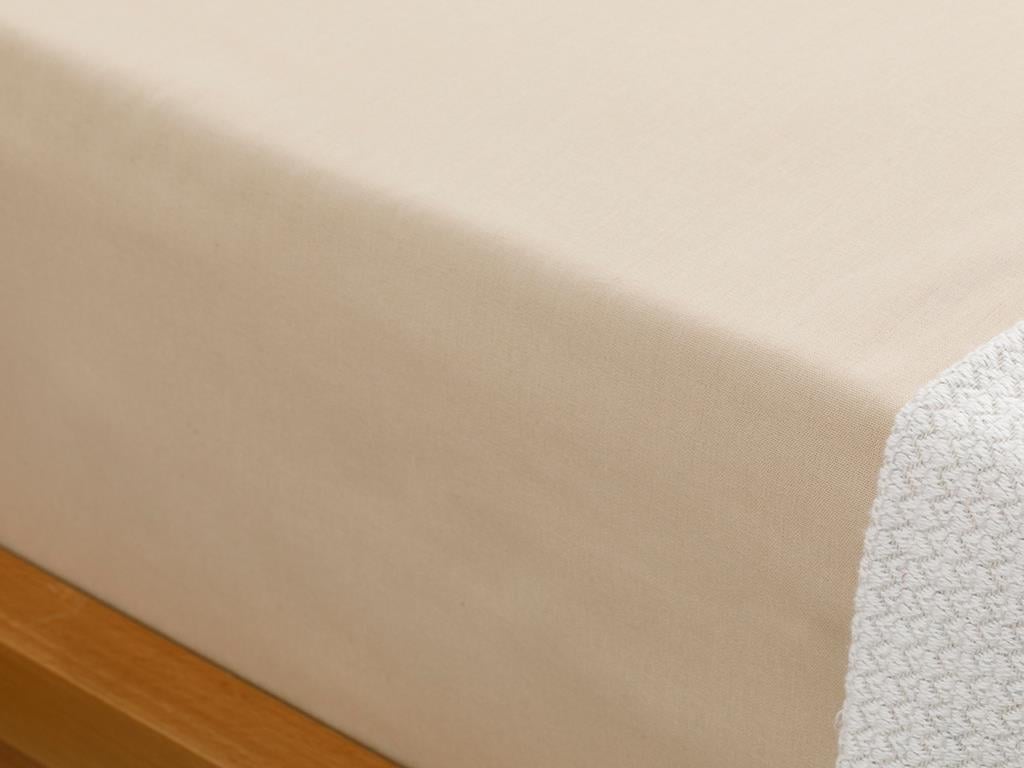 drept Bumbac Single Cearșaf 160*240 Cm Urban Bej.
