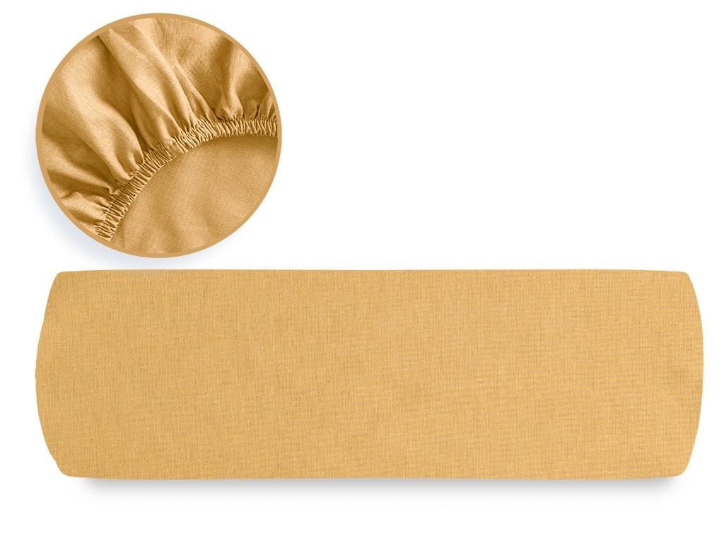 drept Cottony For One Person  CEARȘAF ELASTIC 100x200 cm Urban Mustard