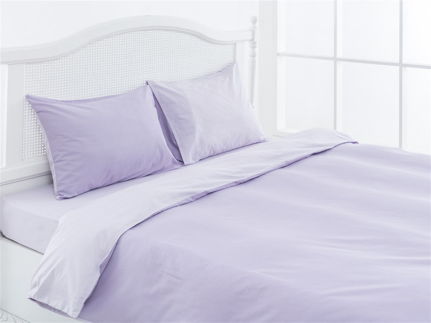 drept Cu două fețe Persoană dublă 200x220 cm Violet