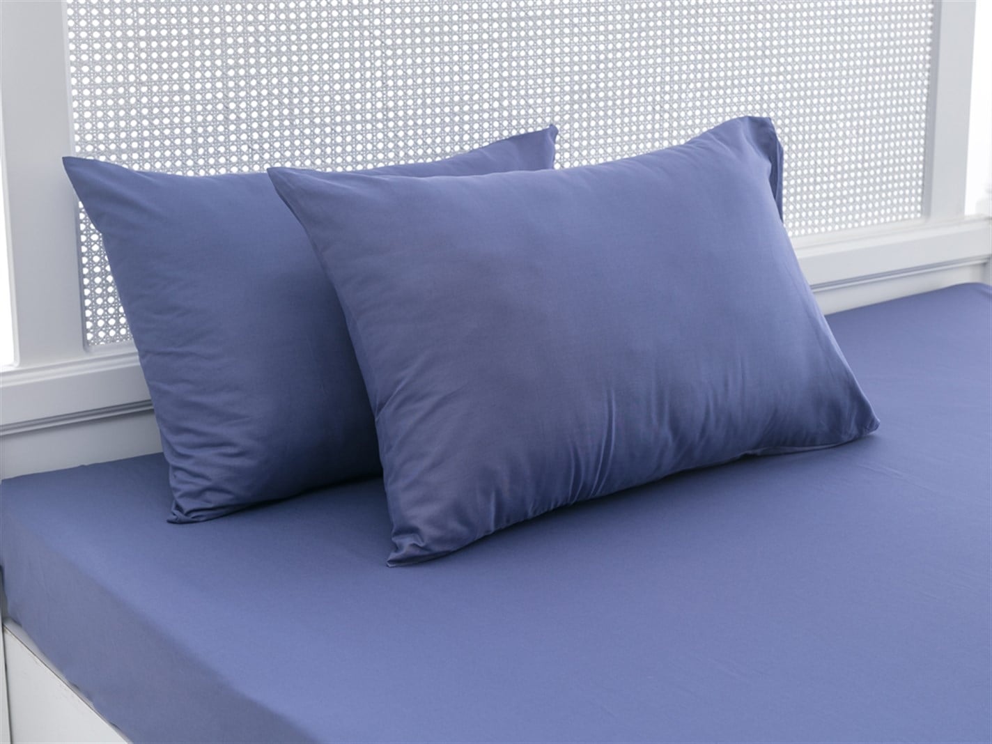 drept Vopsit simplu 2 set 50x70 cm Albastru inchis.