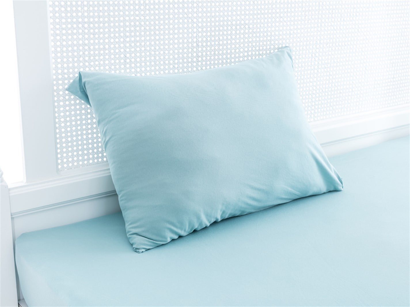 drept Vopsit simplu Pentru o persoana 100x200 cm Seledon,