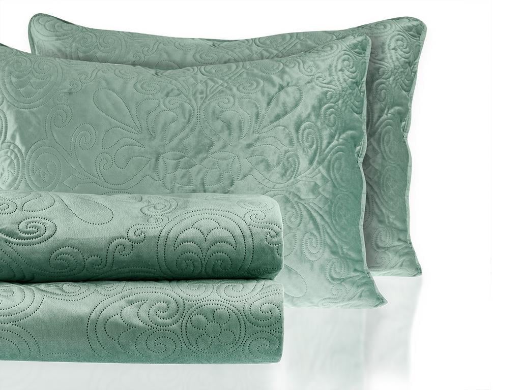 Dulcea  Catifea Double Person  SET CUVERTURĂ DE PA 240x260 cm Seledon,