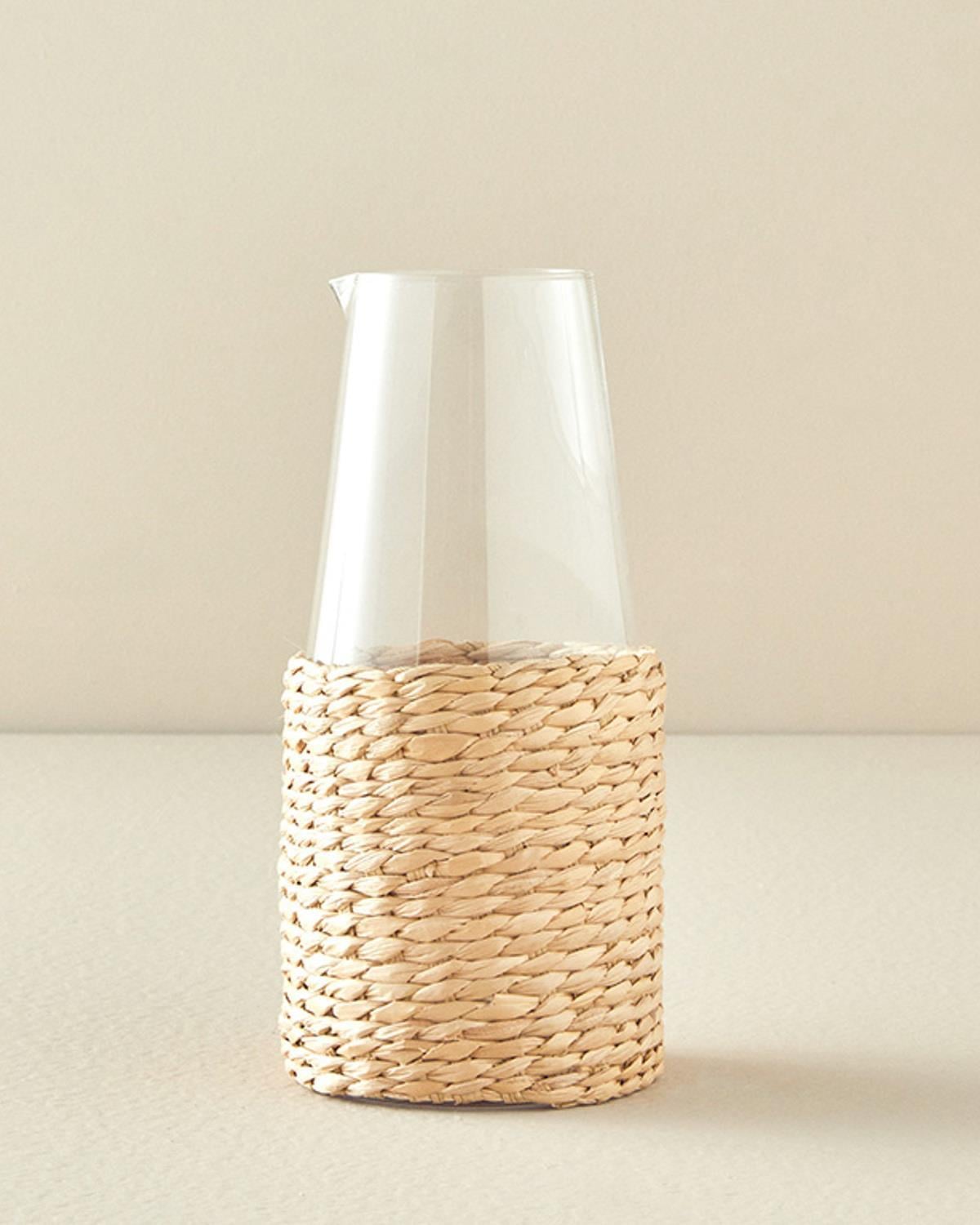 dungat Sticlă Cu Răchită Carafă 1100 ml Transparent