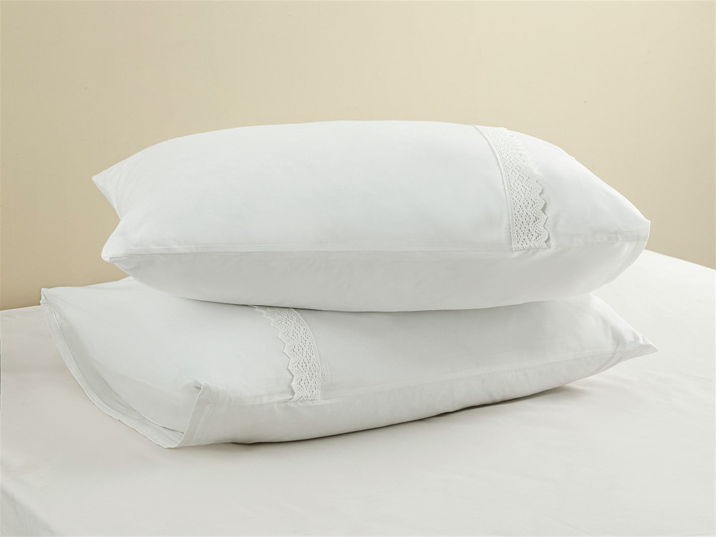 Eggy 57 Tel / 144 Numărul de fir 2 set 50x70 cm Alb