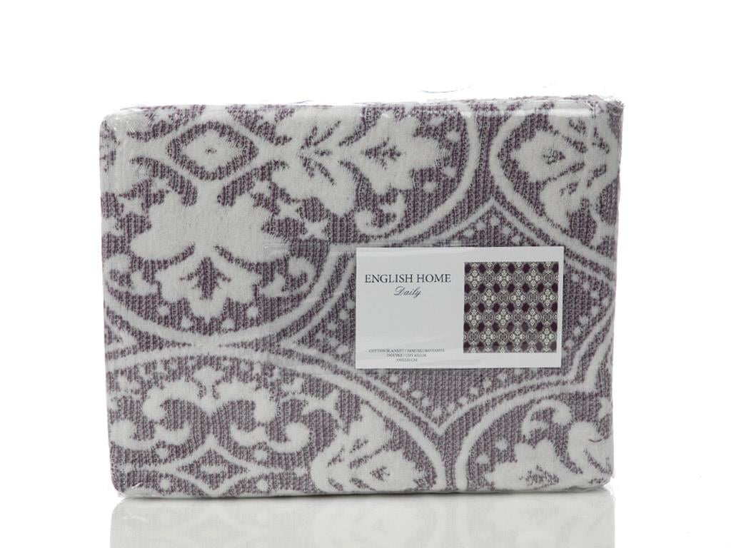 Eleganța Damask  Waffle Double Person  PĂTURĂ 200x220 cm Violet.