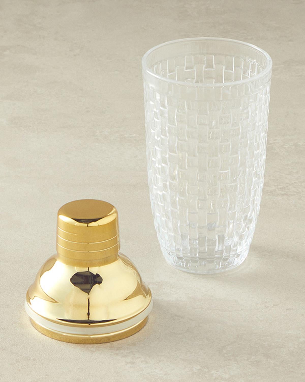 Elegant Cocktail Sticlă Cocktail Shaker 360 ml Gold