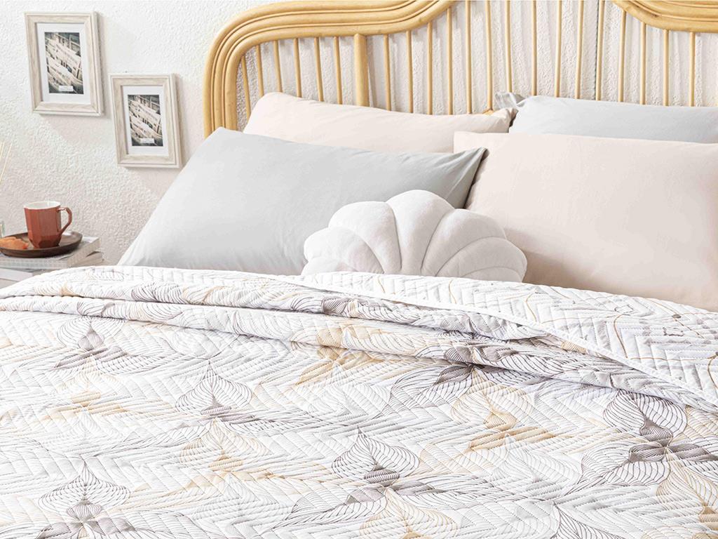 Elegant Lines Dublu Cuvertură Multifuncțională 200*220 Cm Roz pal