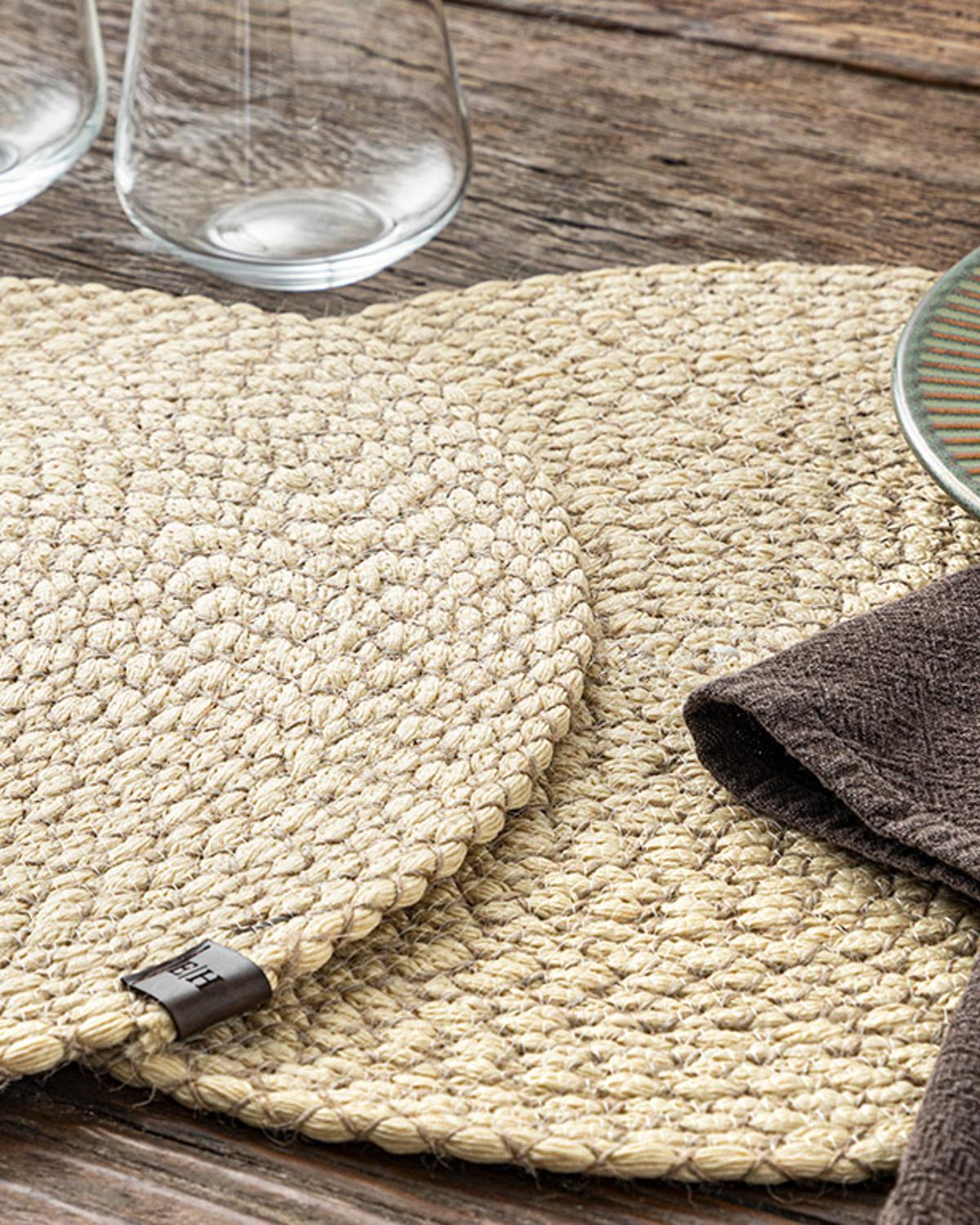 Elisa Jute 2 Set Place Mat 35 cm Natural