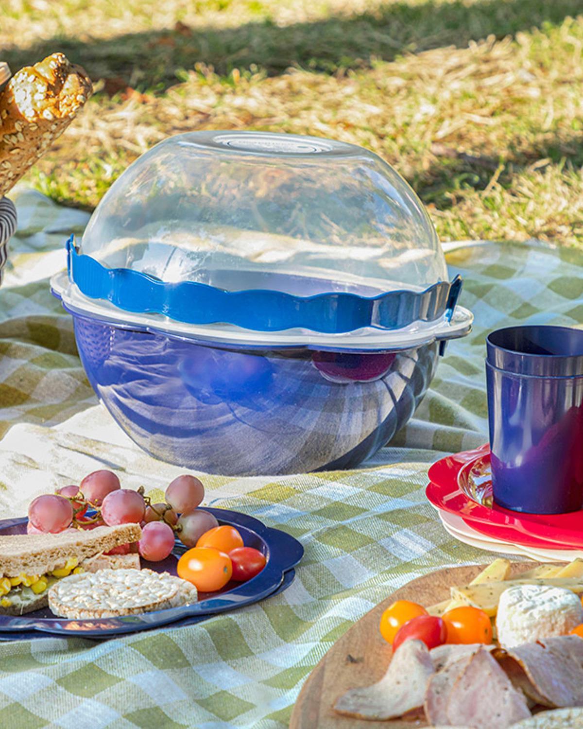 Enjoy Plastic 32 Pieces Picnic Set 32 ParÃ§a Dark Blue