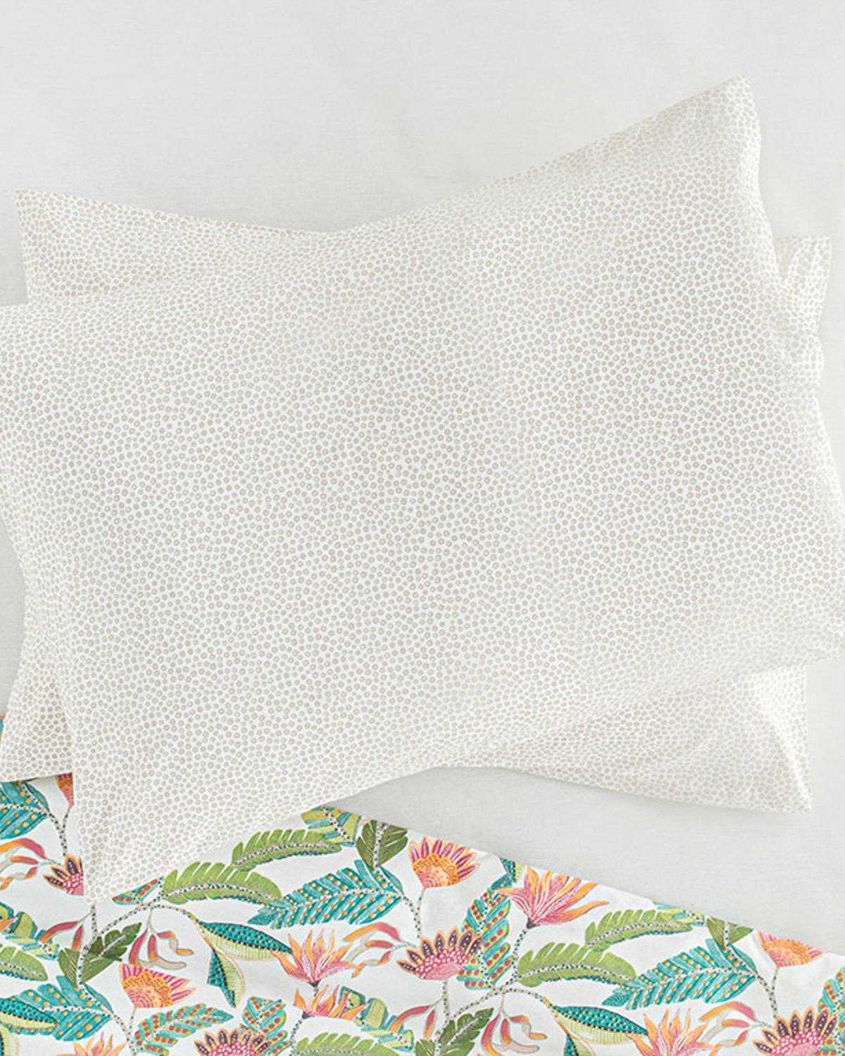Exotic Flower Cottony 2 Set Pillowcase 50x70 cm Pink