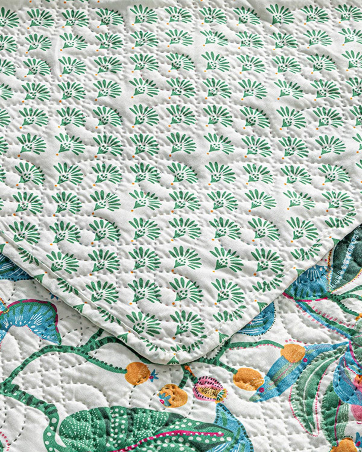 Exotic Garden King Size Cuvertură Multifuncțională 240x220 cm Verde
