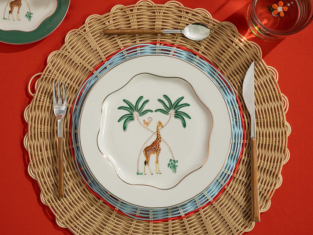 Exotic Giraffe #  20 cm Alb