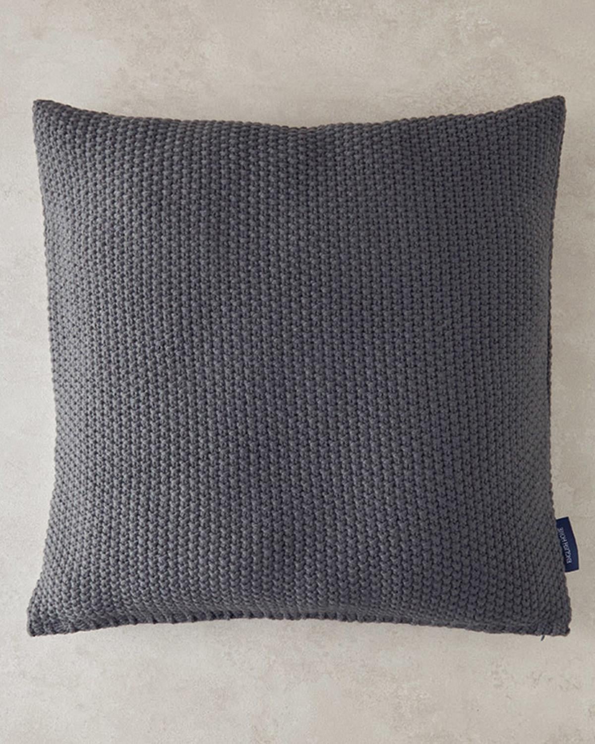 Knitwear Cover Throw Pillows 45x45 cm Anthracite