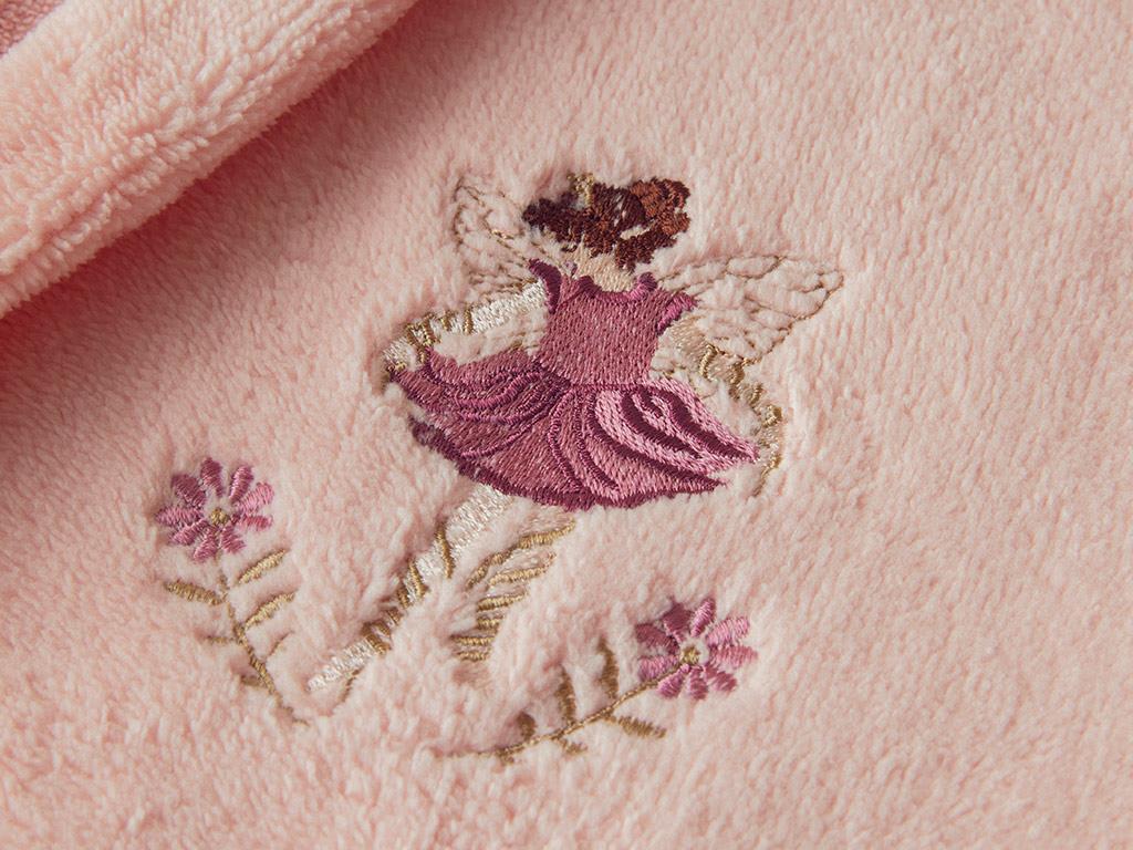 Fairy Triga Bathrobe For Kids 6-8 Yaş Powder