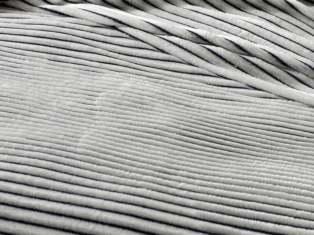 Fancy Plain Super Soft Double Person  PĂTURĂ 200x220 cm Gri.