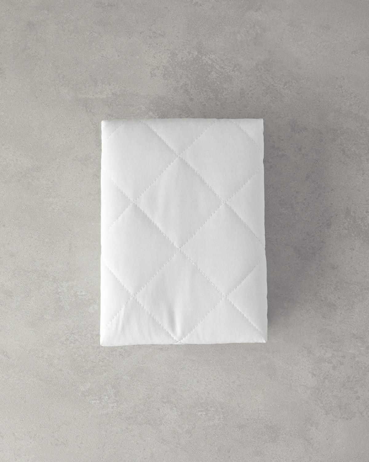 Fata de perna capitonata, 1 buc, English Home, bumbac, 50x70 cm, alb