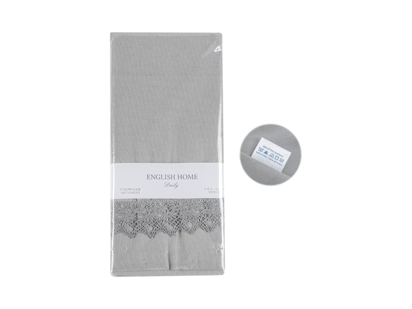 fierar Bobbin Laced 2 set 50x70 cm Anthracite