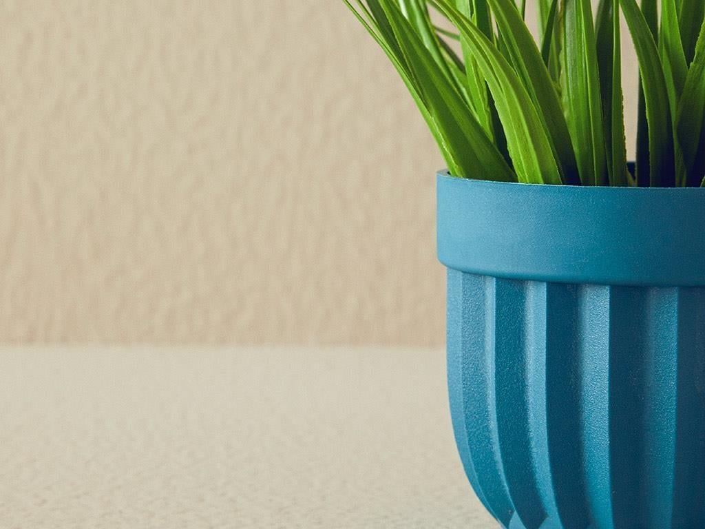 Grass Artificial Flower with Vase 13x13x18 cm Anthracite