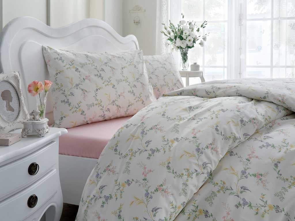 Flori erbacee For One Person  SET LENJERIE DE PAT 160x220 cm Rose Color
