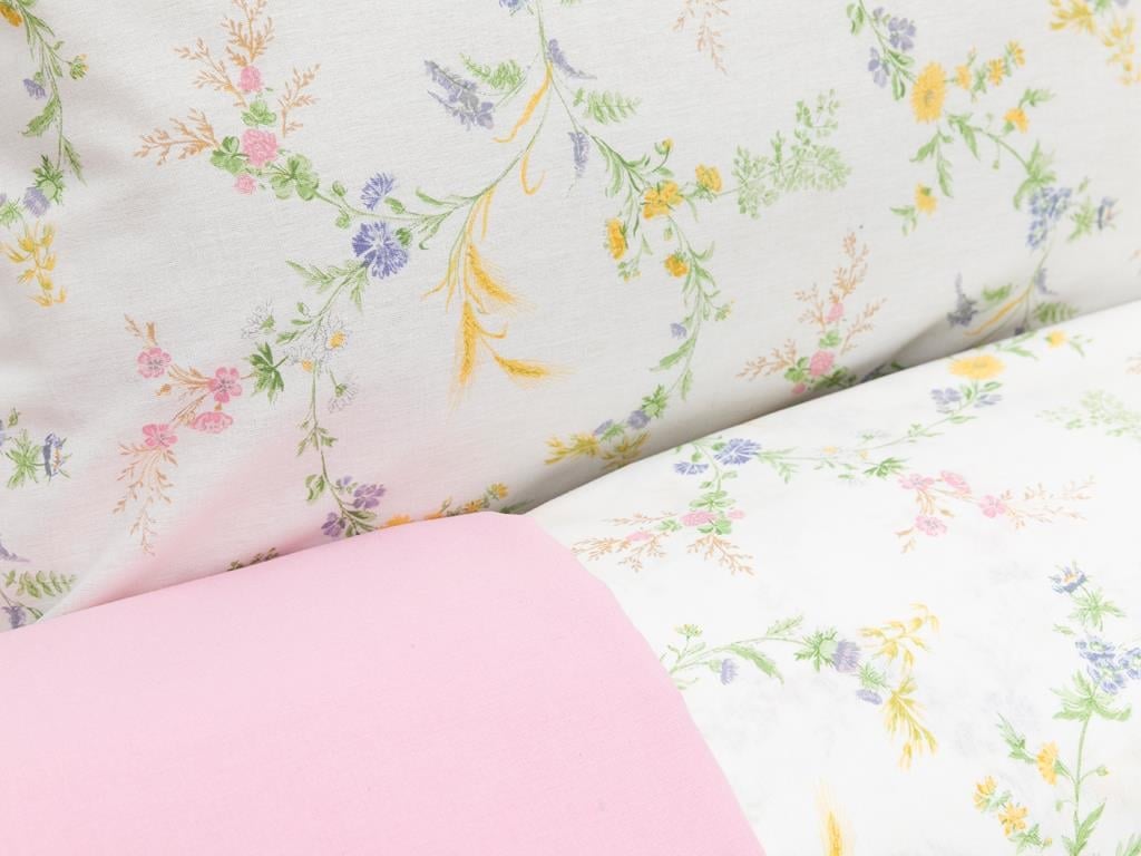 Flori erbacee For One Person  SET LENJERIE DE PAT 160x220 cm Rose Color
