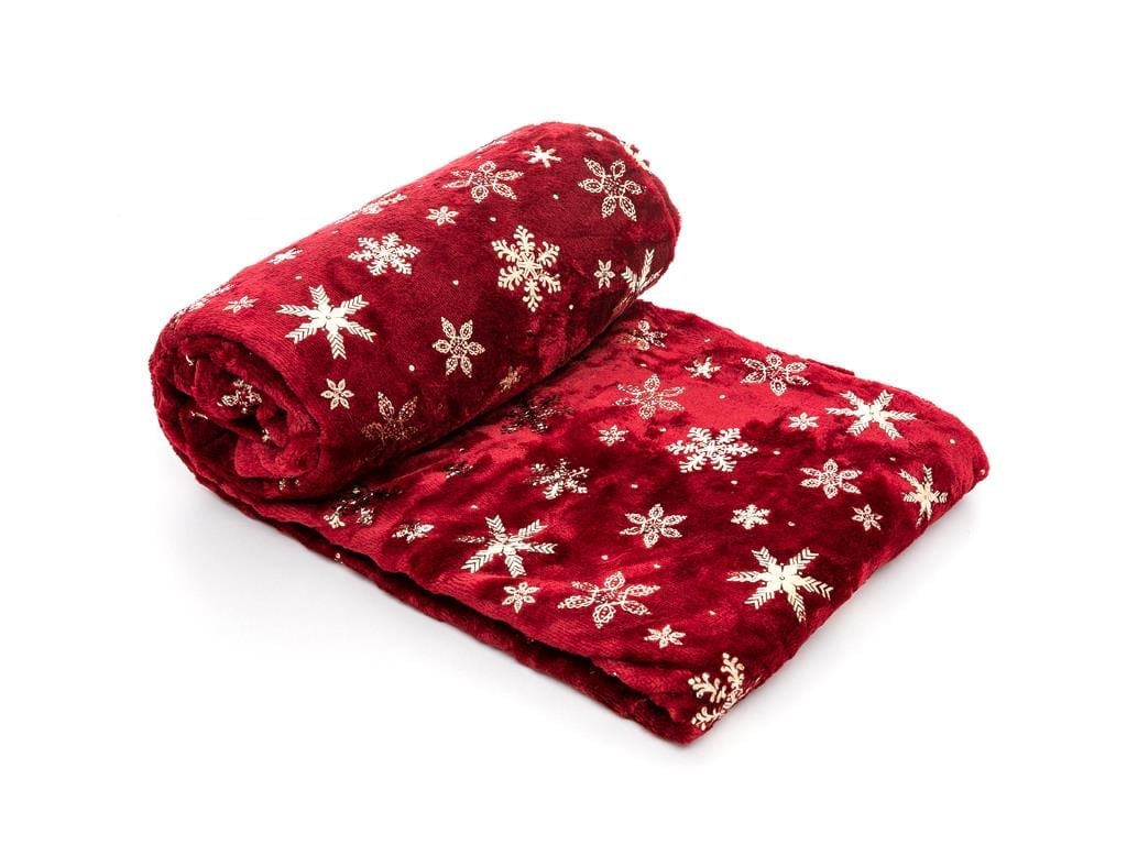 fulg de zăpadă  Ultrasoft  PĂTURĂ TV 130x170 cm Roşu