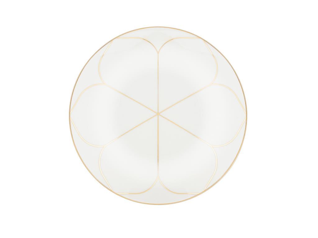 Galia Goldie Bone China Cake Plate 20 cm Gold