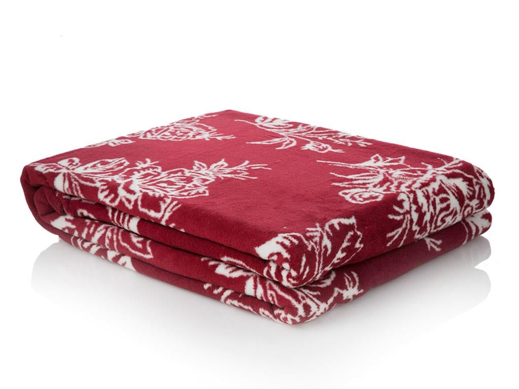 Glam se ridică Cottony Double Person  PĂTURĂ 200x220 cm Claret Red