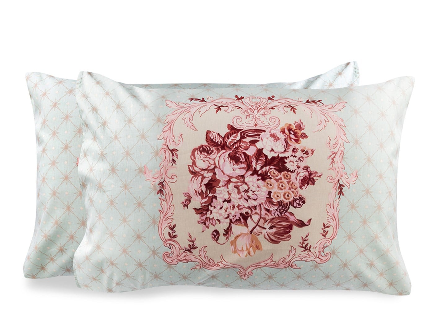 Glam vintage 57 Tel / 144 Numărul de fir 2 set 50x70 cm Seledon,