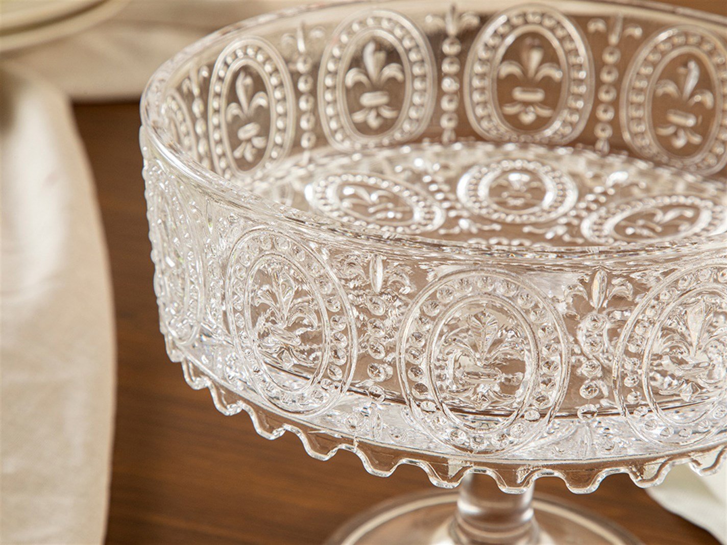 glorie #  Cu picior 19x15 cm Transparent
