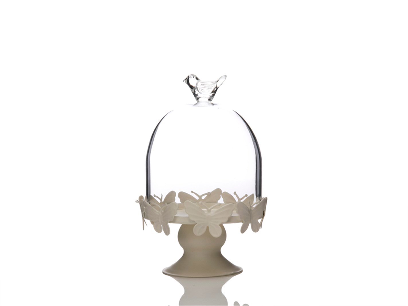 Grădină de fluturi  Sticlă acoperită 11,5x11,5x17 cm Albastru deschis