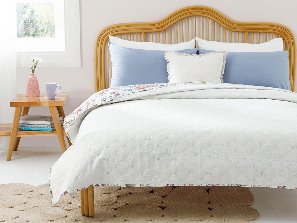 Grădină de primăvară King Size Cuvertură Multifuncțională 240*220 Cm Roz