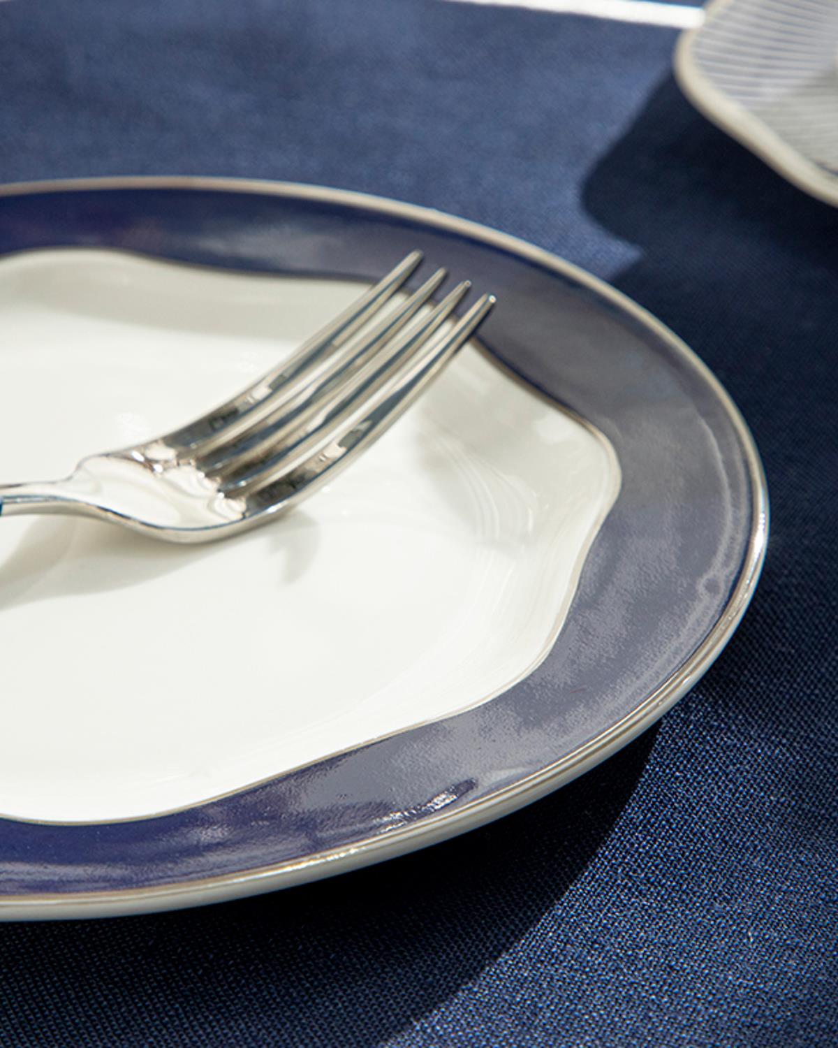 Grace New Bone Dessert Plate 15 cm Dark Blue
