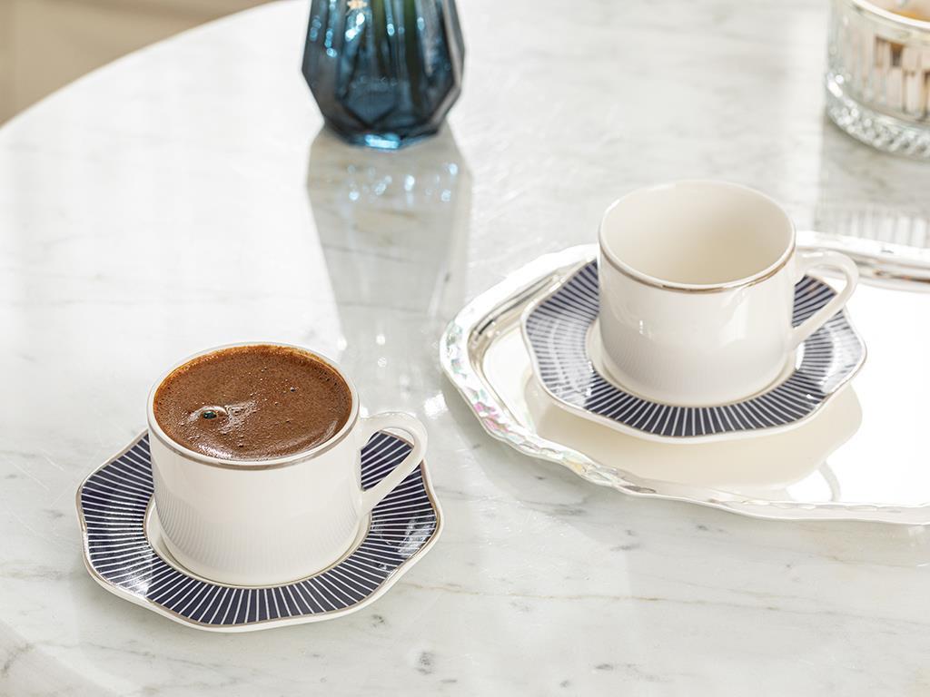 Grace # 4 Parça 2 Kişilik 80 ml Albastru inchis