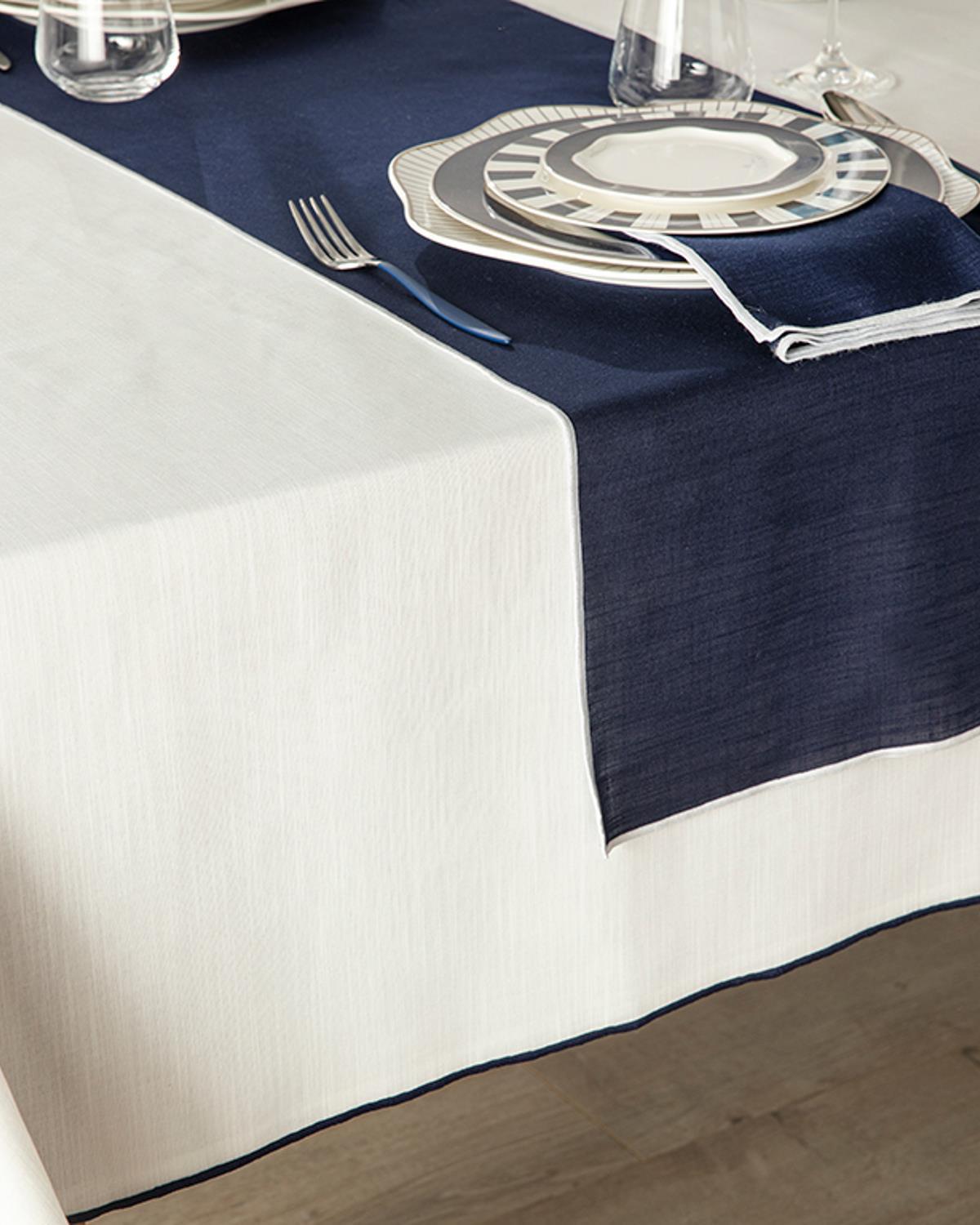 Grace Polyestere Runner 40x150 cm Dark Blue