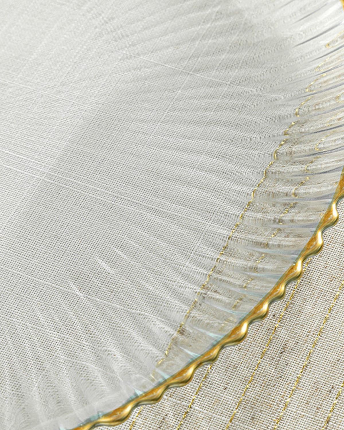 Graceful Glass Cake Plate 21 cm Gold