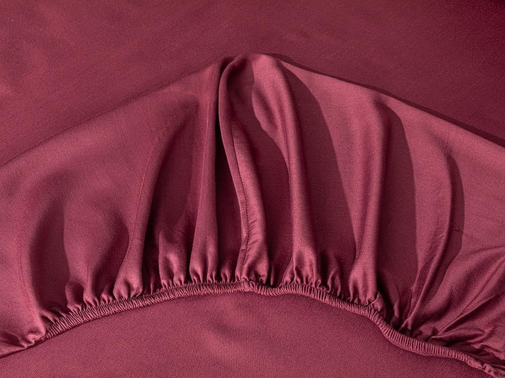Grandeur  Saten bambus Double Person  SET LENJERIE DE PAT 200x220 cm Damson